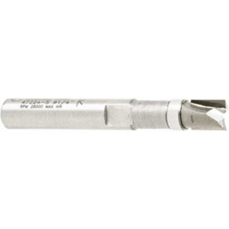 Amana Tool 1/4 Diam, 1/4 LOC, 2 Flute Carbide-Tipped Edge Profile Flush Trim Router Bit 1/4 Shank Diam, 1-15/16 OAL, ...